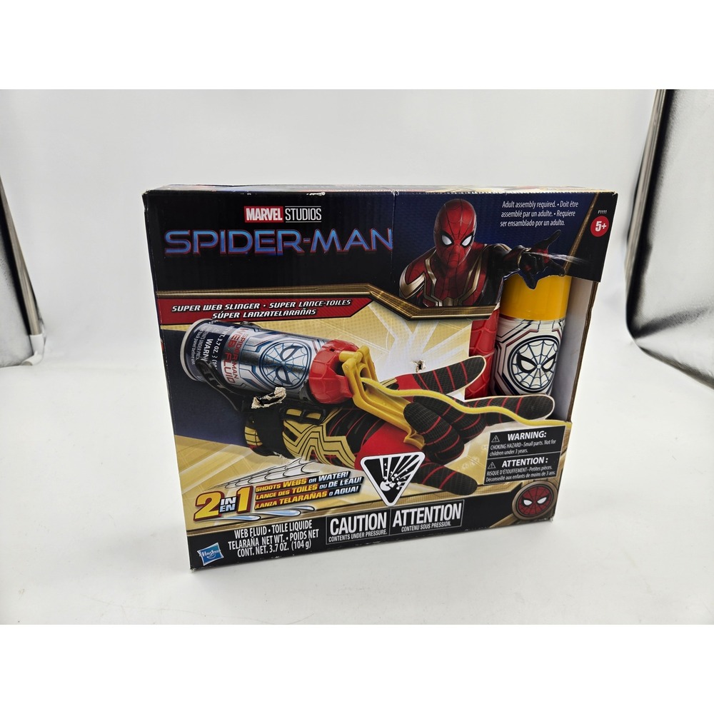 Marvel Spider-Man Super Web Slinger 2 In 1 Toy Blast Water or Web Fluid